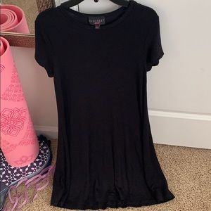 Black shirt dress